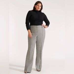 Veronica Beard Black and Gray Checkered Trousers (like new )